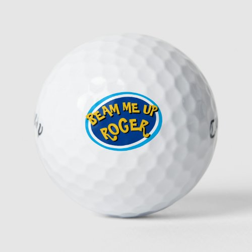 Funny Novelty Large Print Golf Balls