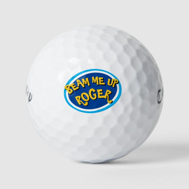 Funny Novelty Large Print Golf Balls (Front)