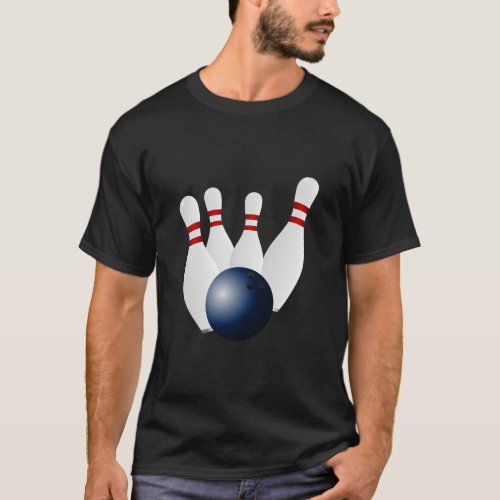 Funny Novelty Mens Sportswear Bowling PIN BUSTERS  T_Shirt