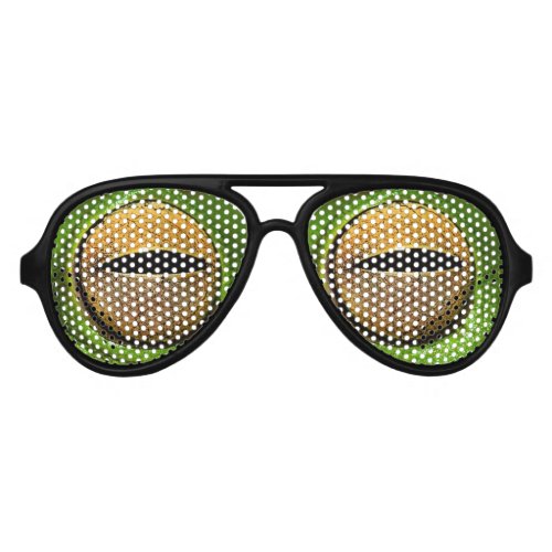 funny novelty nerdy crazy frog eyes aviator sunglasses