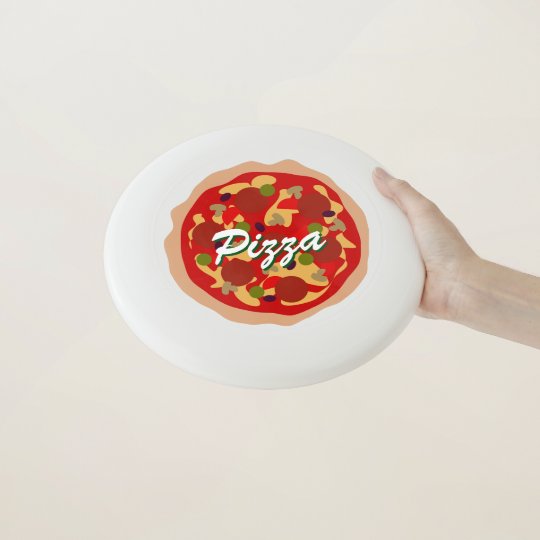 Funny novelty pepperoni pizza custom frisbee disc