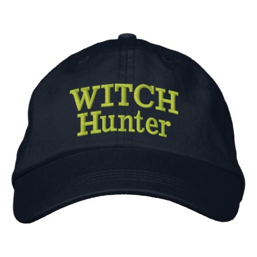 Funny Novelty Political WITCH HUNTER Embroidered Baseball Cap