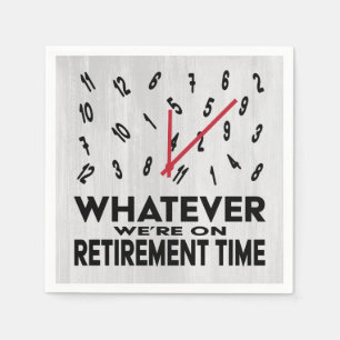 Funny Novelty Retirement Party Napkins