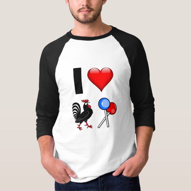 Funny Novelty Rooster Sucker T-Shirt (Front)