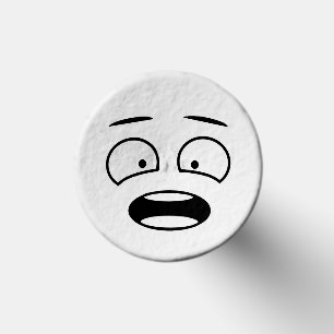 Funny Novelty Scared Face Emoji Golf Tees
