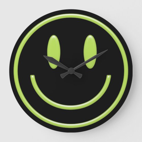 Funny Novelty Smile Face Large Clock