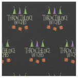 Funny Novelty Throw The Dice Witches Bunco  Fabric