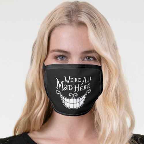 Funny Novelty Were All Mad Here Cheshire Cat Face Mask
