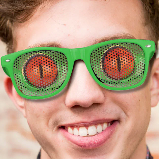 funny novelty wild animal lizard gecko eyes retro sunglasses Zazzle