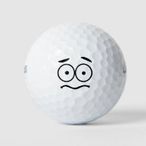 Funny Novelty Scared Face Emoji Golf Balls | Zazzle Funny Novelty Scared Face Emoji Golf Balls | Zazzle