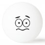 Funny Novelty Worried Face Emoji Ping Pong Ball