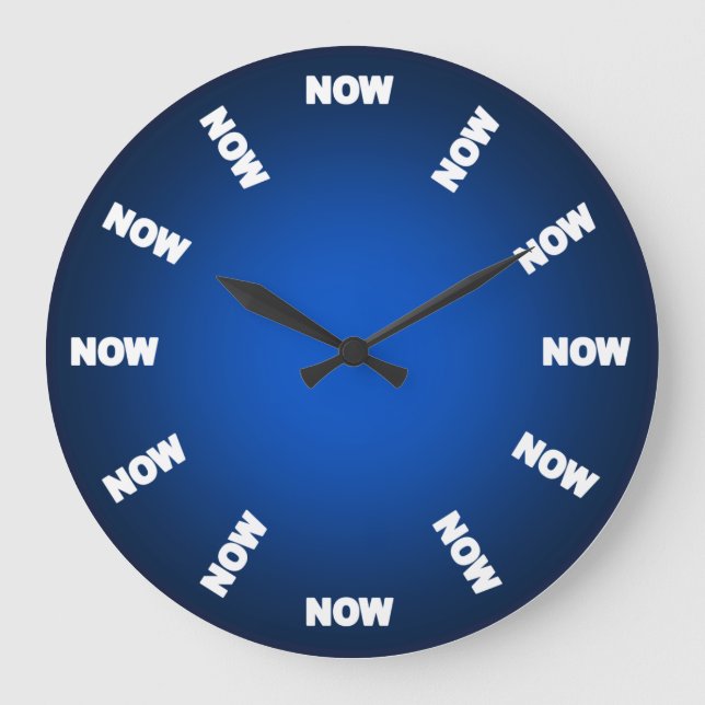 Funny Now Clock (Blue) (Front)