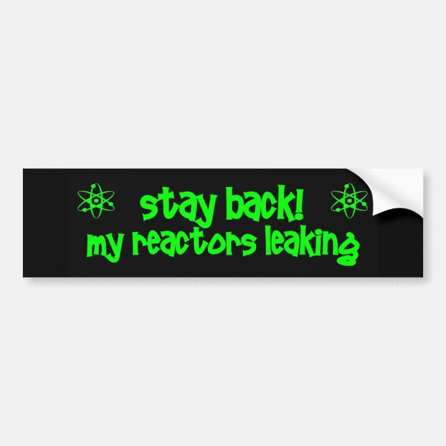 Funny Nuclear Bumper Sticker (Front)