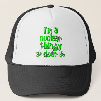 funny nuclear trucker hat