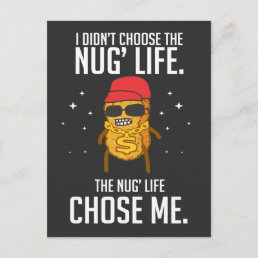 Funny Nug Life Design Chicken Nugget Postcard