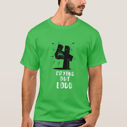 Funny Number 4 Crying Funny Math Phrases  T_Shirt