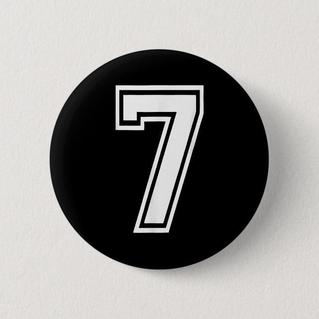 Funny Number 7 67 Meme Costume Matching Group Hall Button (Front)