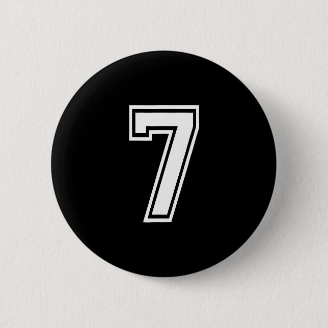 Funny Number 7 67 Meme Costume Matching Group Hall Button (Front)