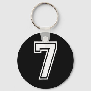 Funny Number 7 67 Meme Costume Matching Group Hall Keychain