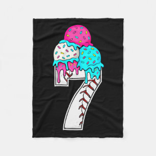 Funny Number 7 Baseball Drip 67 Meme Costume Coupl Fleece Blanket