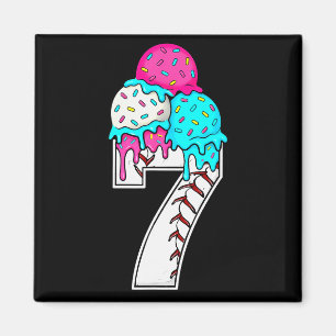 Funny Number 7 Baseball Drip 67 Meme Costume Coupl Magnet