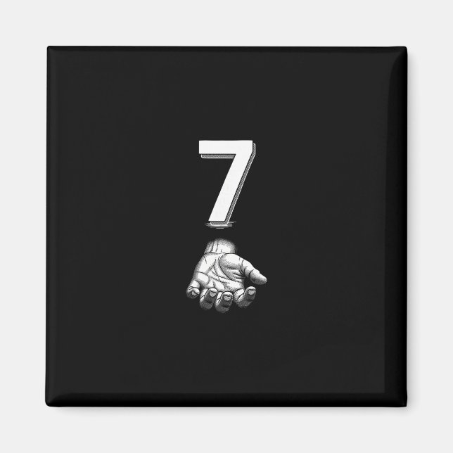 Funny Number 7 Matching 67 Meme Costume  Magnet (Front)