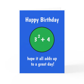 Funny number birthday card 13 for teenager