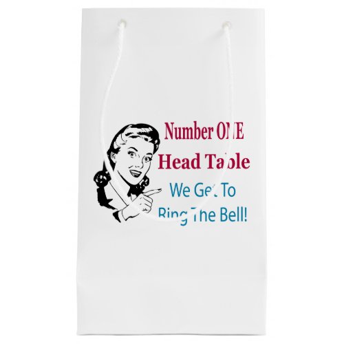 Funny Number One Head Table Bunco Gift Bag
