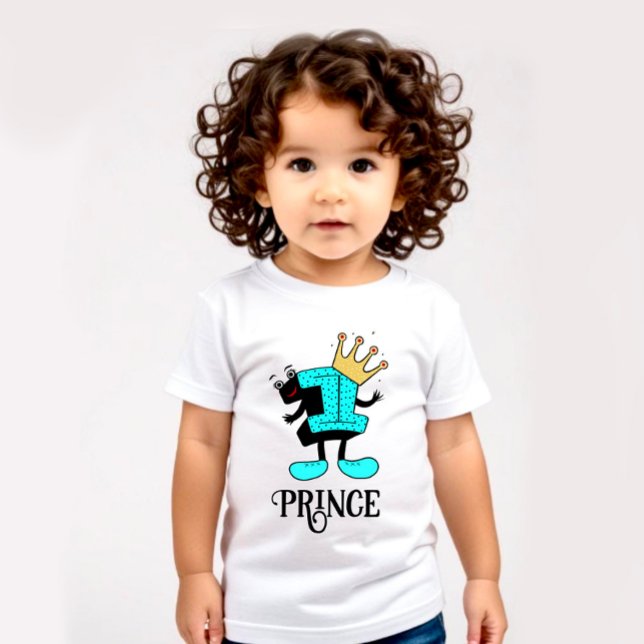 Funny number one with crown baby T-Shirt (Creator Uploaded)