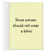 Funny Nun Cards "Bikini" (Inside (Right))