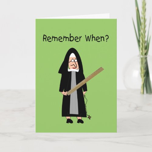 Funny Nun Cards Nuns Carried Rulers