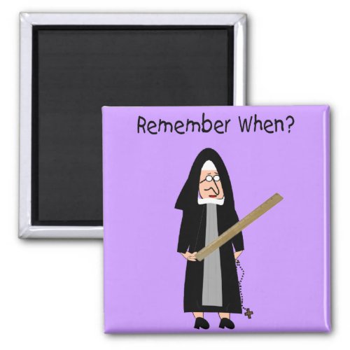 Funny Nun Cards Nuns Carried Rulers Magnet