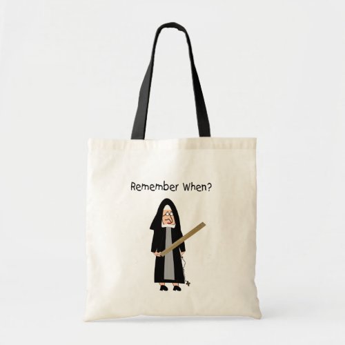 Funny Nun Cards Nuns Carried Rulers Tote Bag