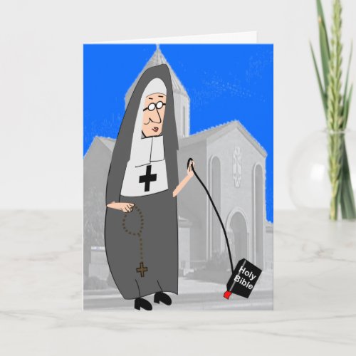 Funny Nun Greeting Cards