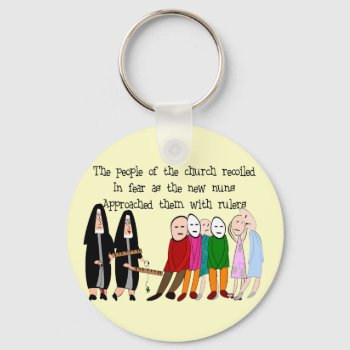 Funny Nuns Cards And Gifts Keychain by ProfessionalDesigns at Zazzle