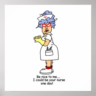 Funny Nurse Posters | Zazzle