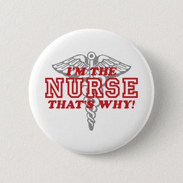 Funny Nurse Button (Front)