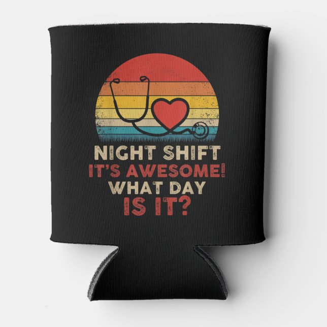 Funny Nurse Can Cooler (Front)