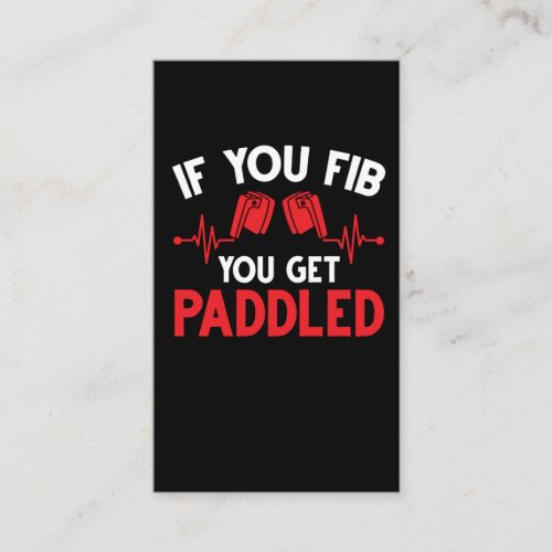 Funny Nurse Cardiology Paramedics Medical Humor Business Card