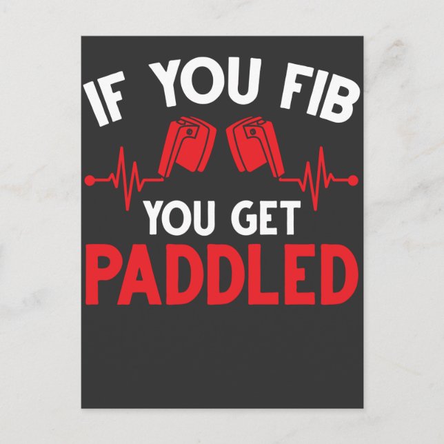 Funny Nurse Cardiology Paramedics Medical Humor Postcard (Front)
