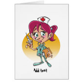 Funny nurse cartoon personalized (Front)