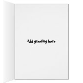 Funny nurse cartoon personalized cards (Inside (Right))