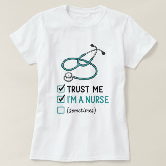 Funny Nurse Checklist T-Shirt | Cute RN Humor Tee