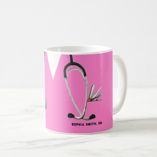 Funny Nurse Coffee Mug (Front Right)