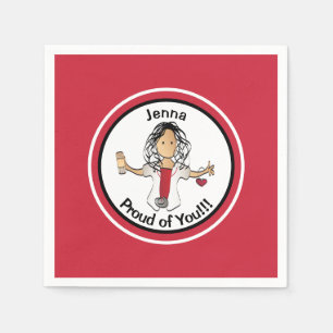 Funny Nurse Congratulations Graduation Napkins