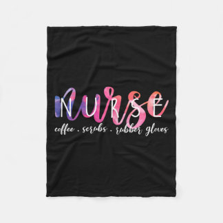 Funny Nurse Day Nursing Fleece Blanket