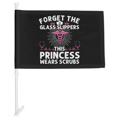 Funny Nurse Gift For Women Cool This Princess Wear Car Flag