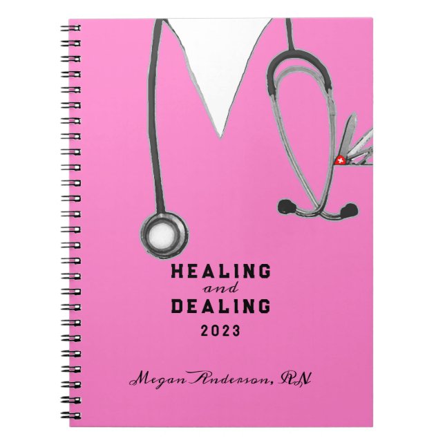 Funny Nurse Gift Notebook (Front)