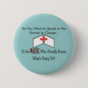 Funny Nurse Gifts Button