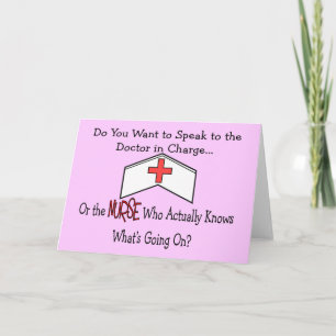 Funny Nurse Gifts Card
